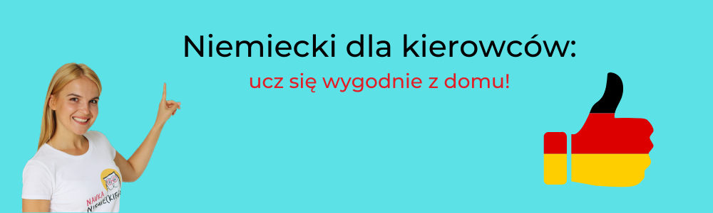 pokazuje na grafike z napisem niemiecki dla kierowcow